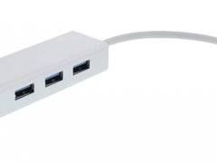 Adaptor USB-C la Gigabit Ethernet si 3x USB3.0